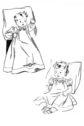 1942 Vintage Butterick 1778 Infant Layette Sewing Pattern