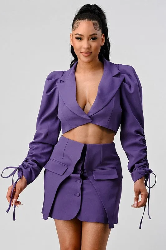 After Work Affair blazer and skirt set