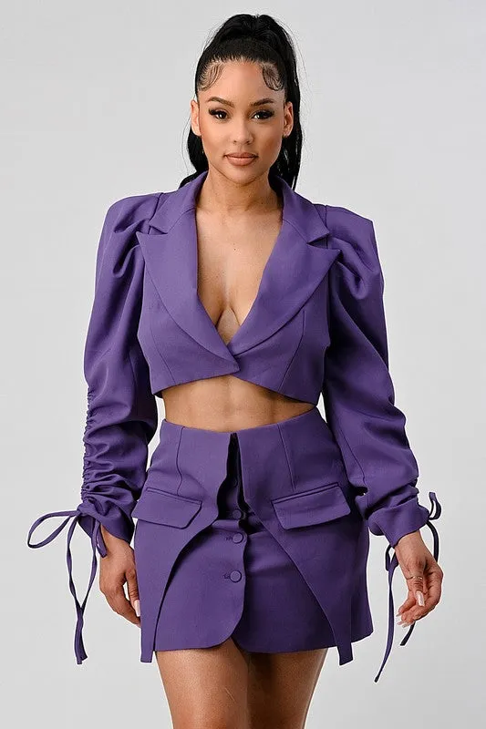 After Work Affair blazer and skirt set