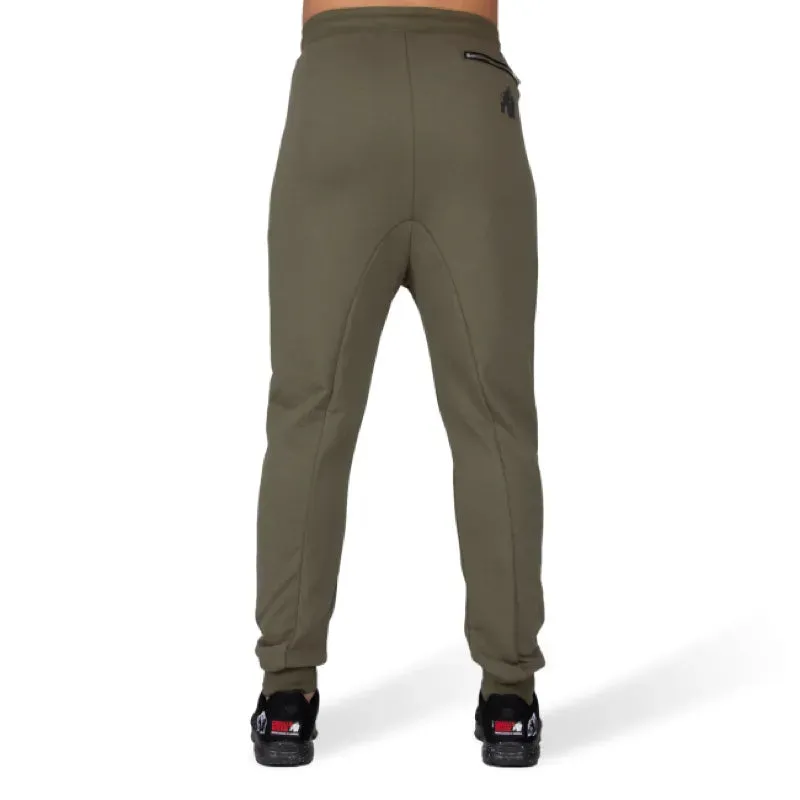 Alabama Drop Crotch Joggers - Army Green