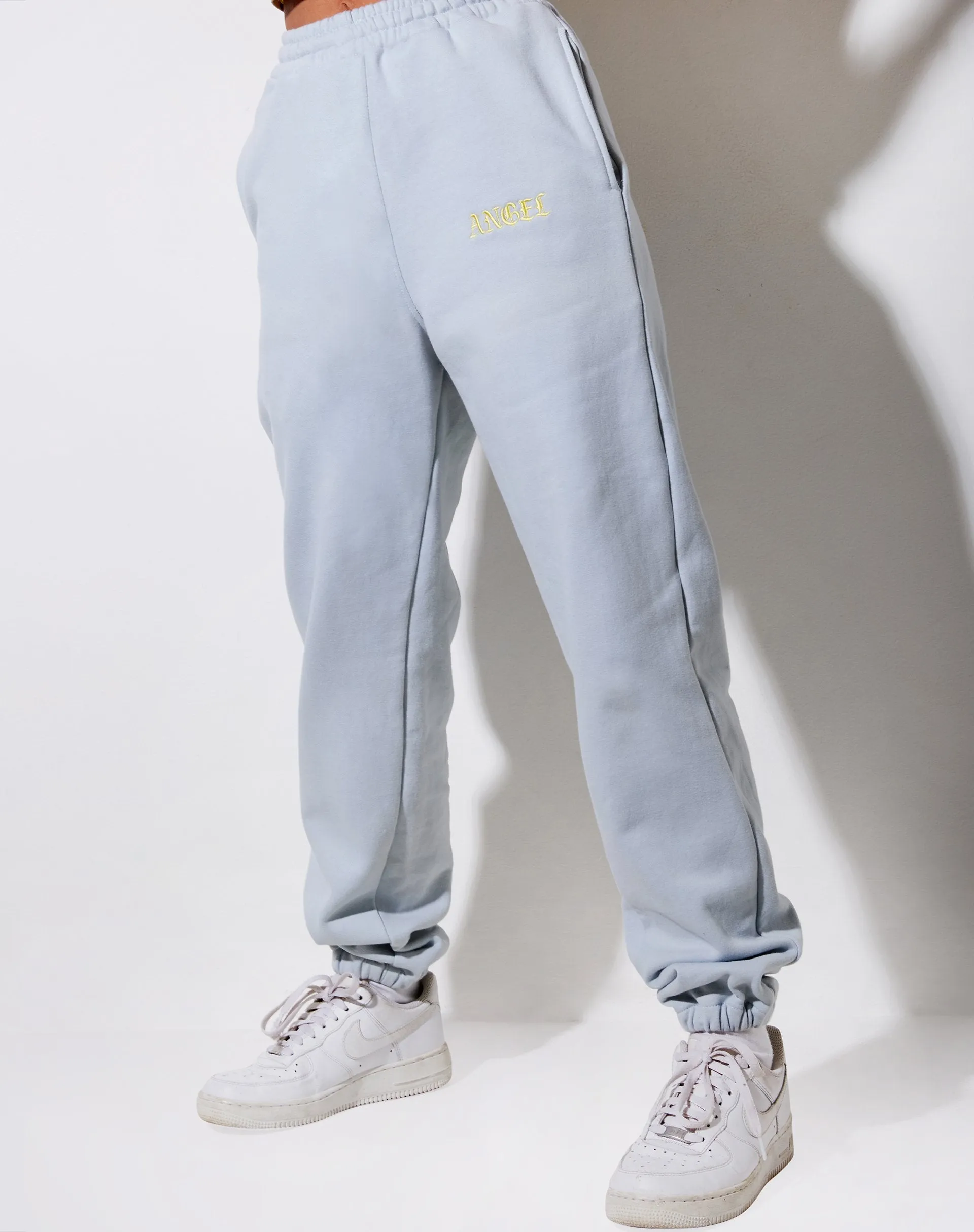 Basta Jogger in Baby Blue 'Angel' Embro in Lemon