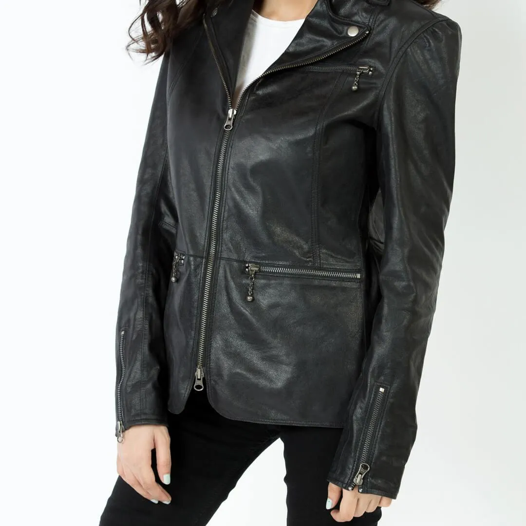 Black Leather Blazer