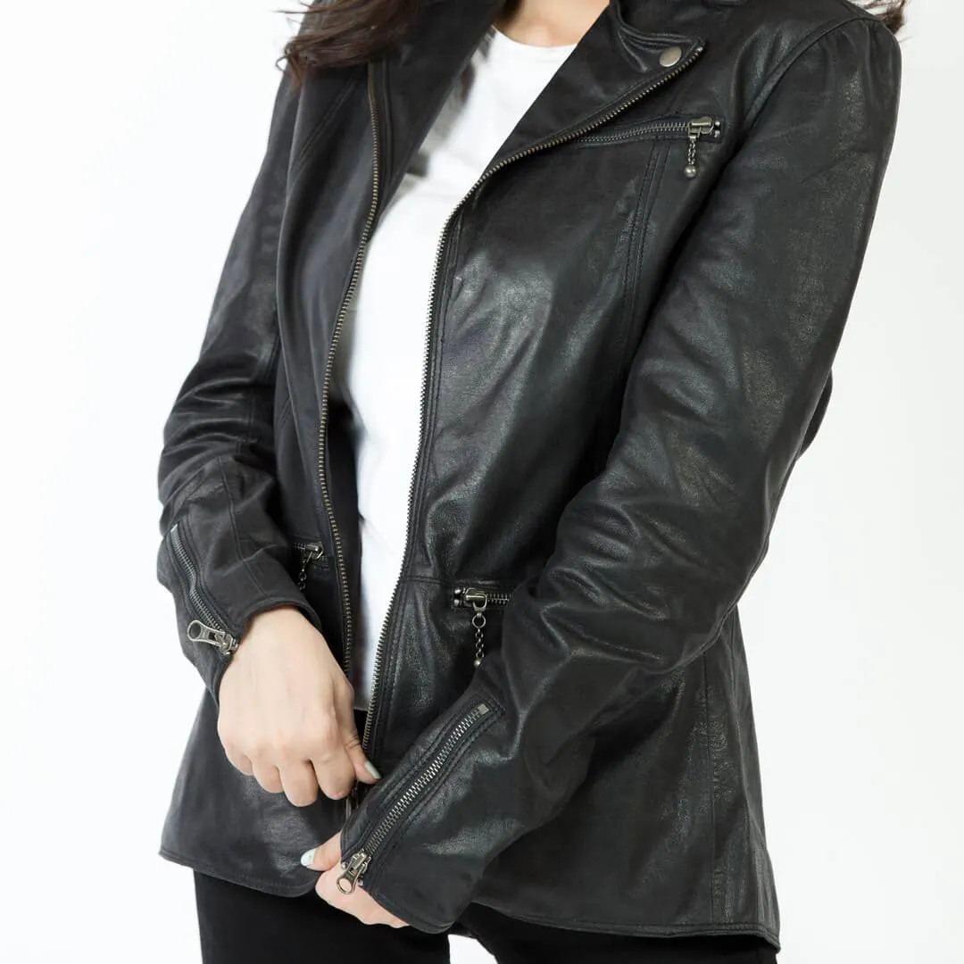 Black Leather Blazer