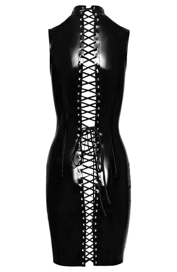 Black vinyl bodycon dress - Elevated Essentials