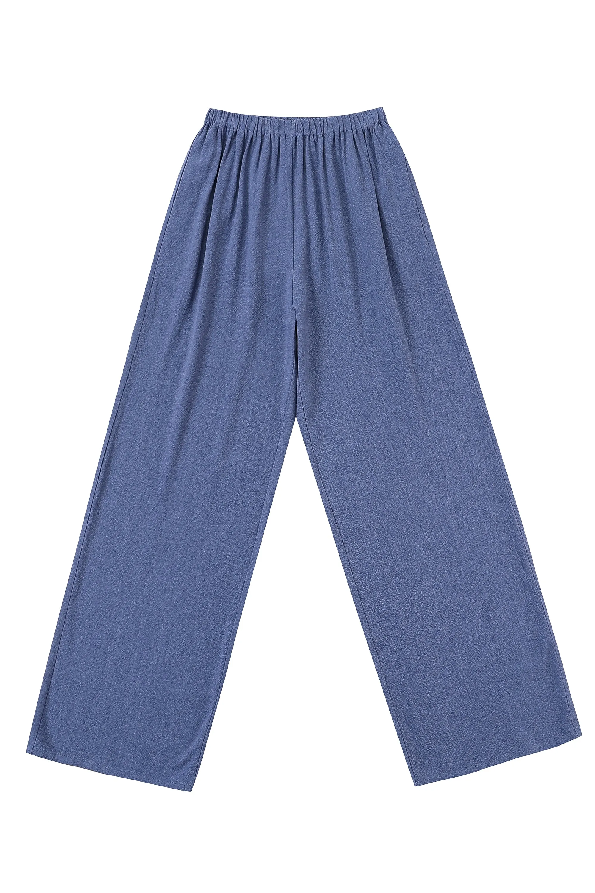 Blue Soft Linen Pants