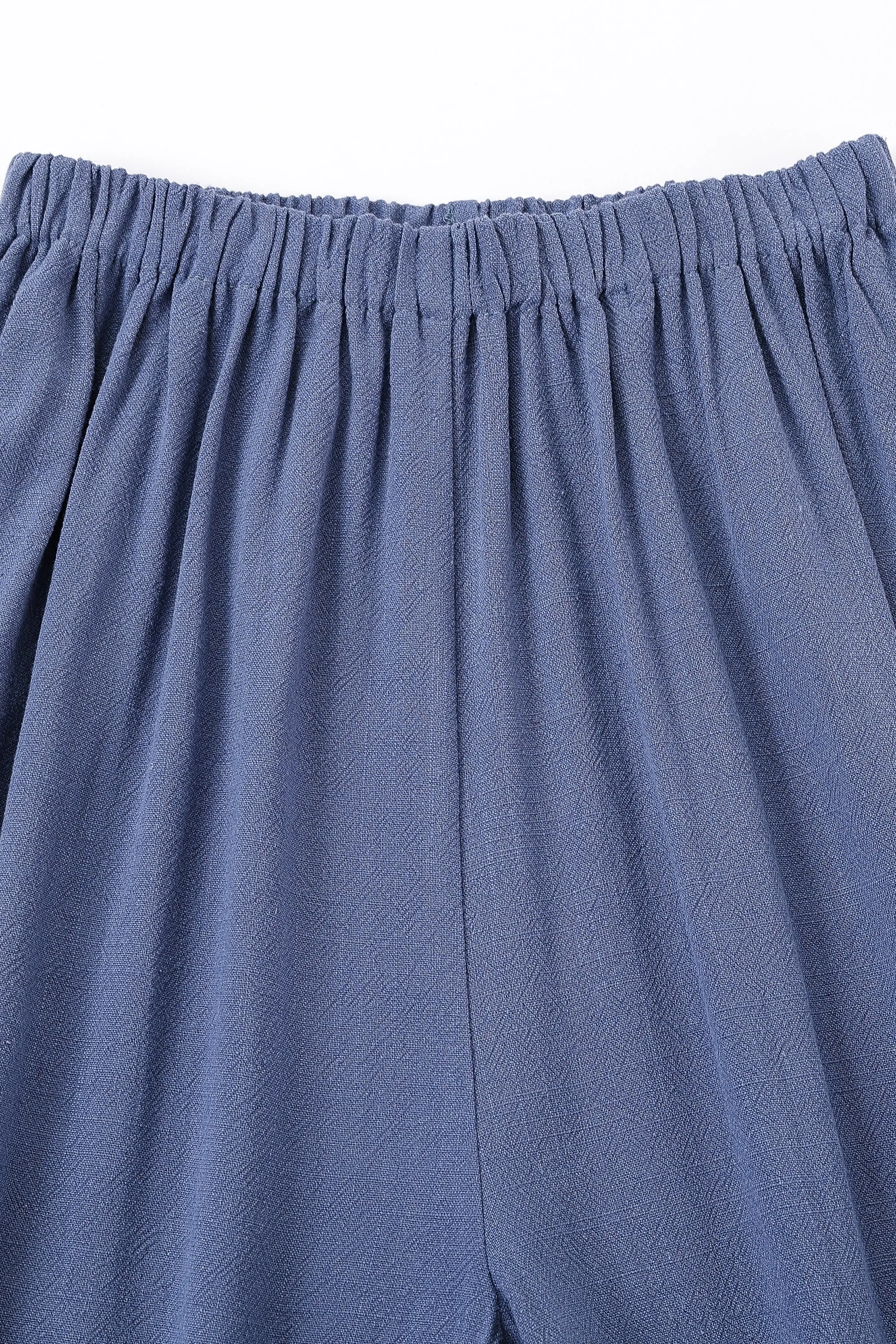 Blue Soft Linen Pants