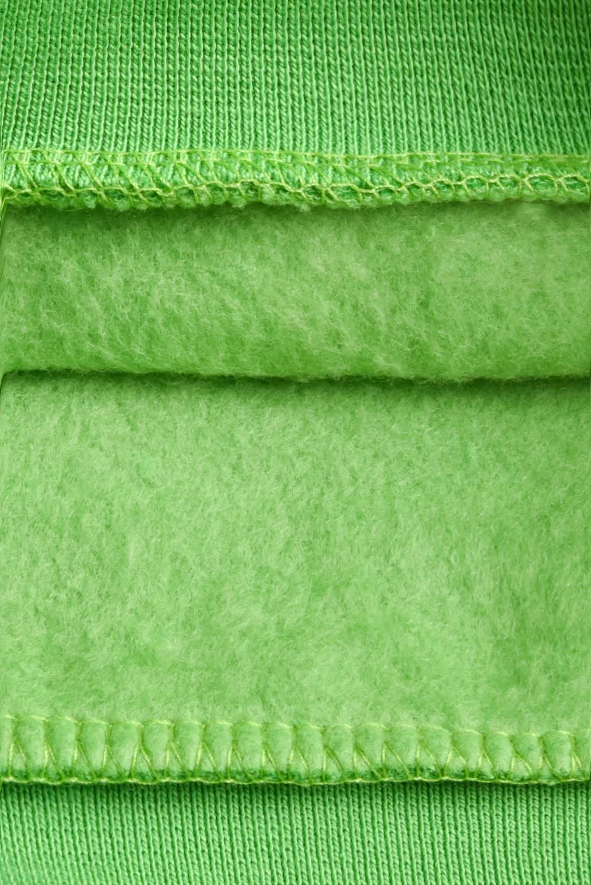 Boys' Green Fleece Fabric Hood