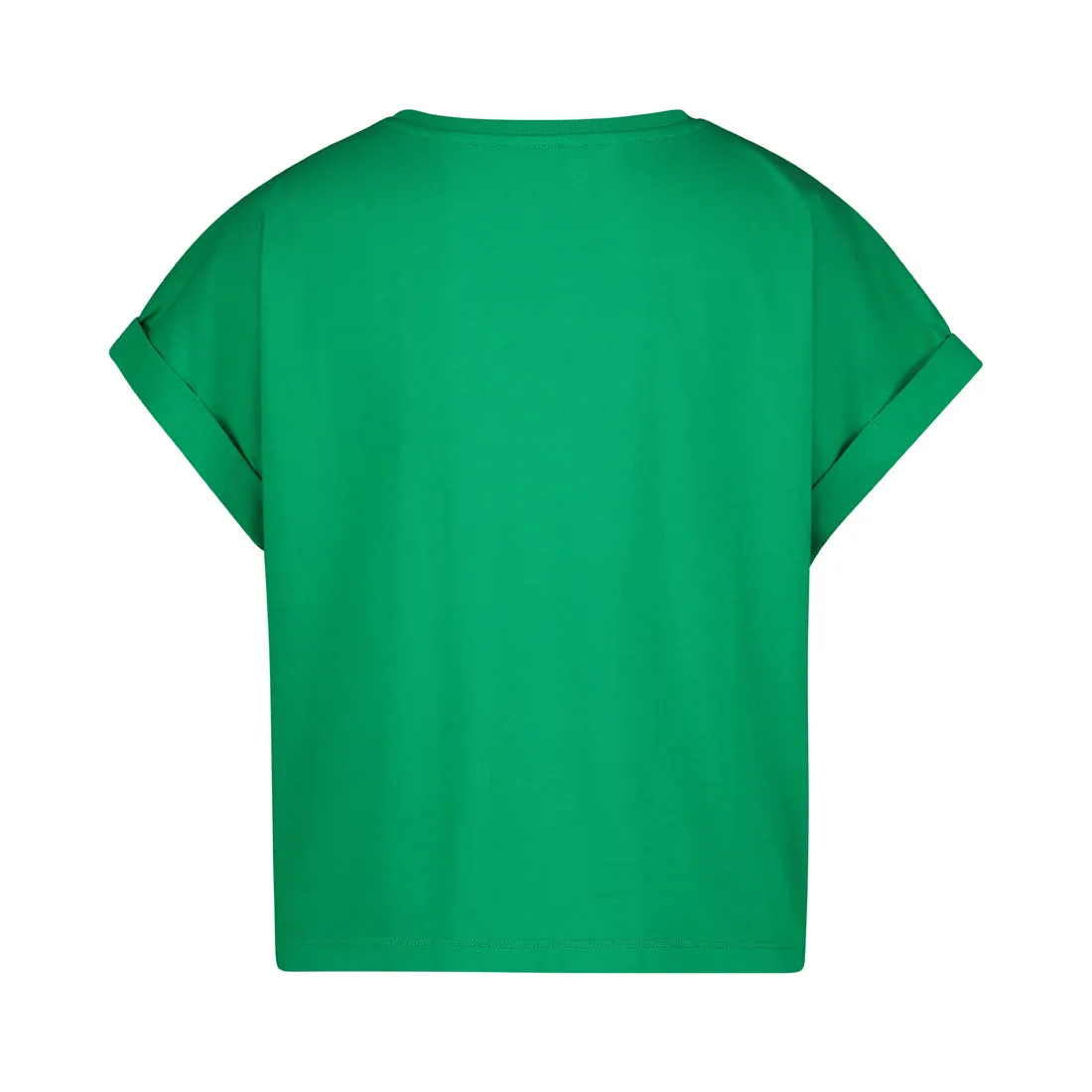 CALI LADIES KNITTED T-SHIRT GREEN