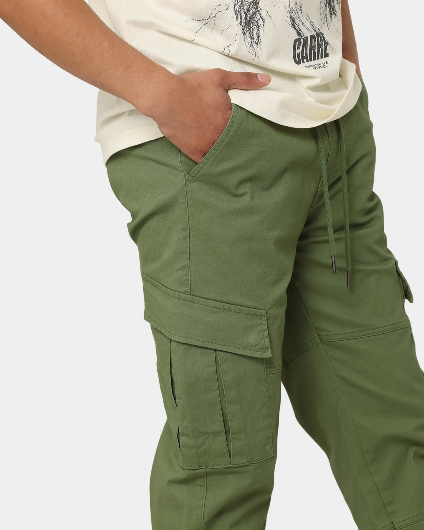 Carre Utilitaire Cargo Joggers Khaki Green