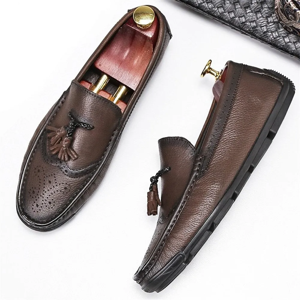 Carving Wingtip Casual Loafer for Men