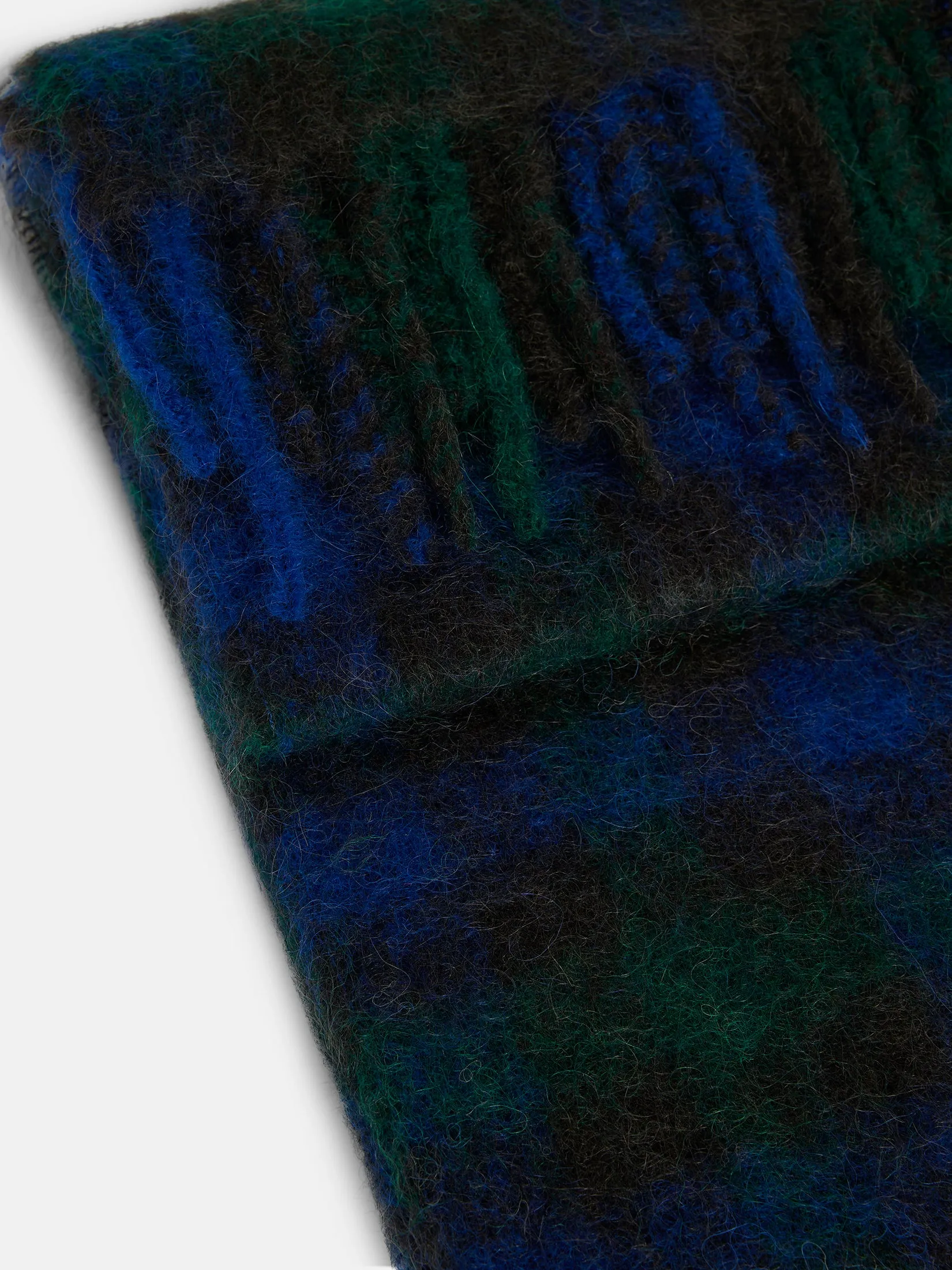 Check wool scarf / Surf the Web