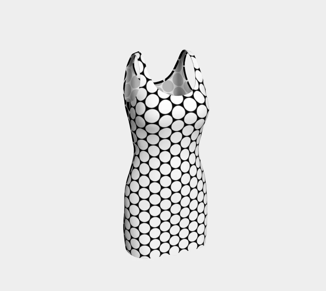 Chic Circles Bodycon Dress