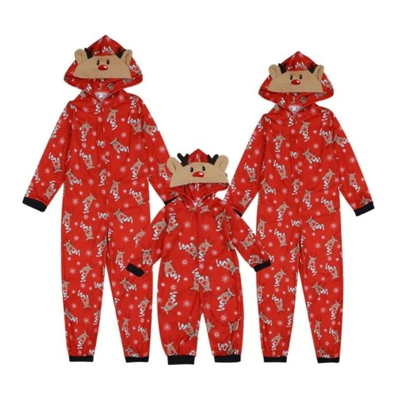 Christmas Jumpsuit Pajama Set