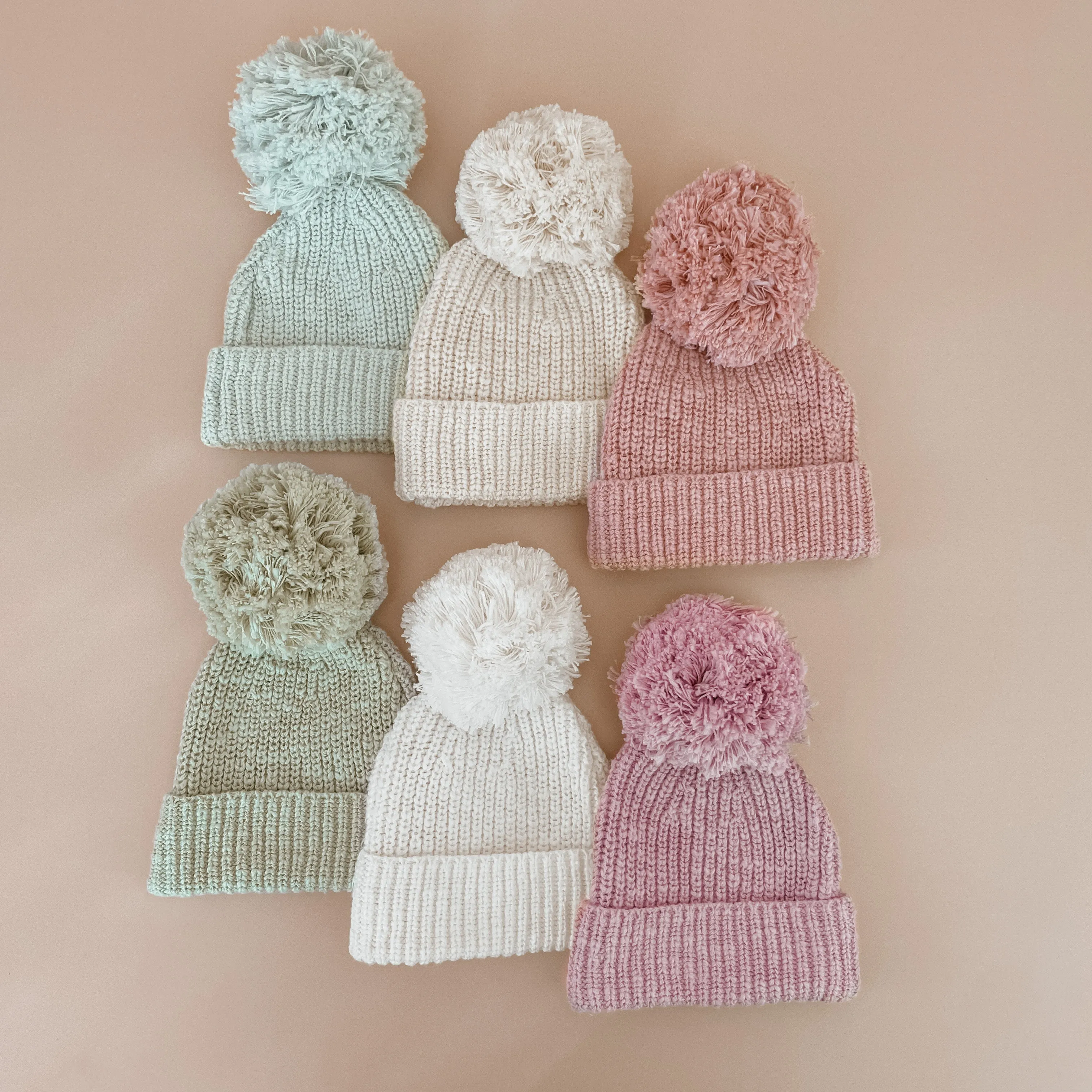 Chunky Knit Beanie - Lilac