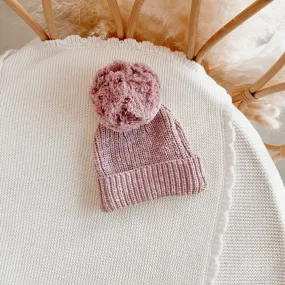 Chunky Knit Beanie - Lilac