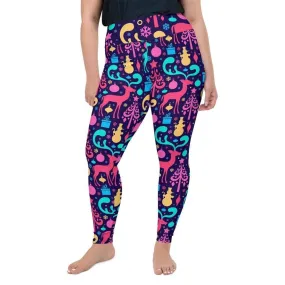 Colorful Christmas Plus Size Leggings