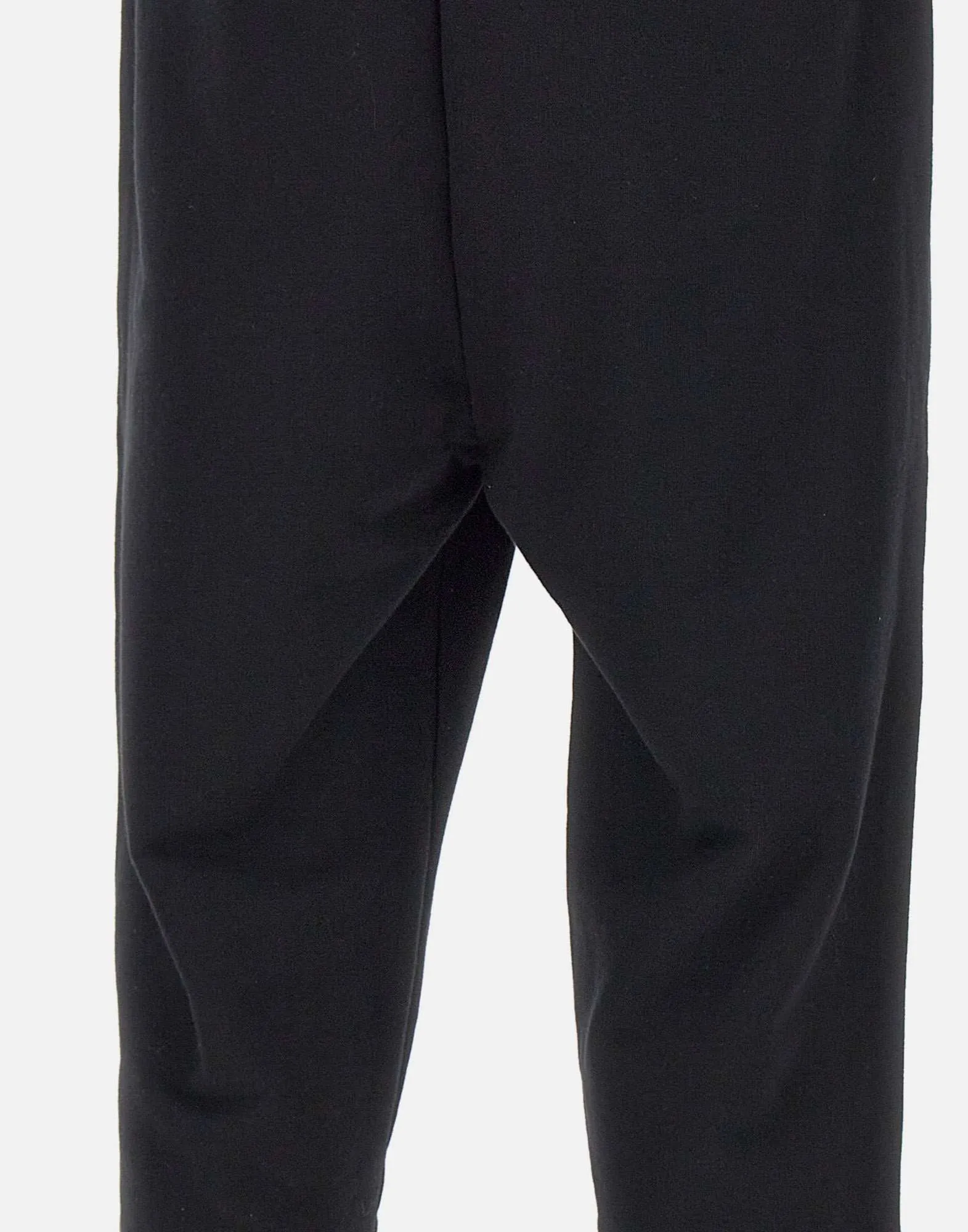 Cotton Regular Fit Jersey Jogger in Black