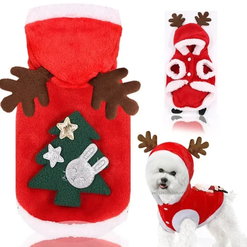 Cozy Winter Pet Jumpsuit for Small to Medium Dogs and Cats