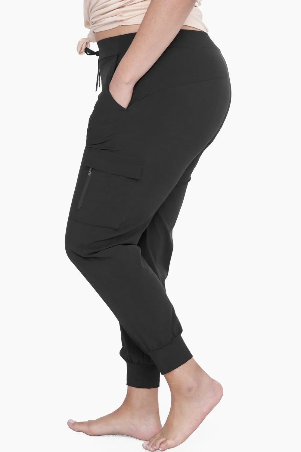 Curvy High Waist Capri Jogger