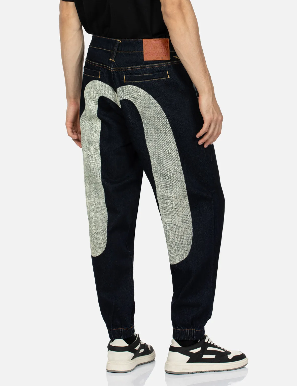 Daicock Printed Fashion Fit Denim Joggers