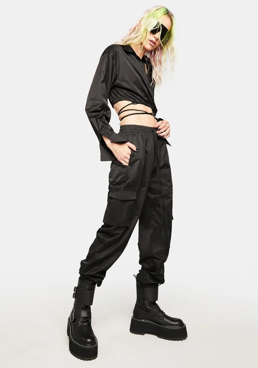 Dark Dust Yourself Off Windbreaker Pants Set