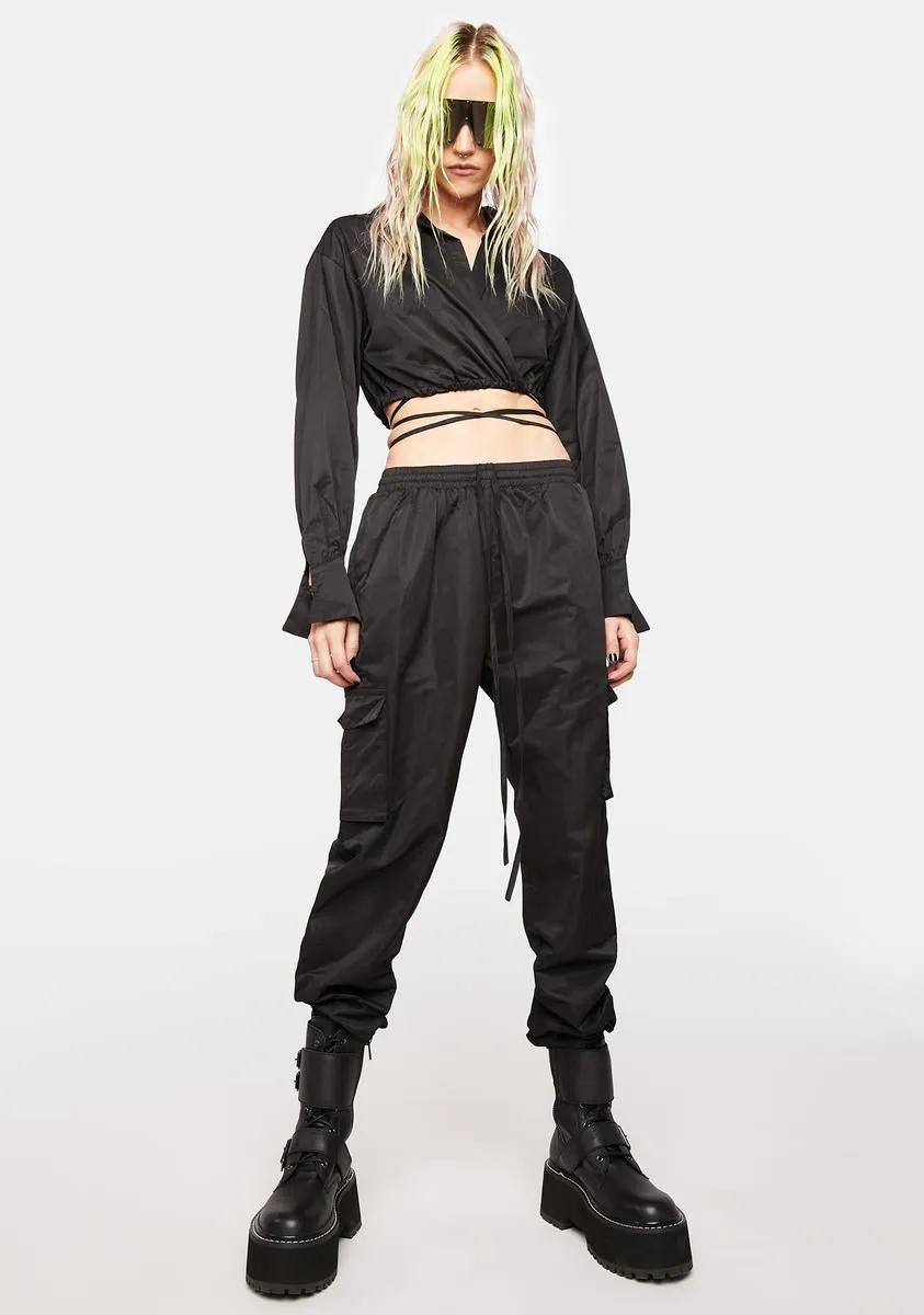 Dark Dust Yourself Off Windbreaker Pants Set