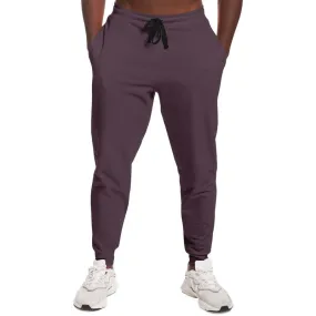 Dark Magenta Brown Joggers | Unisex | with PLUS sizes | Dark Pale Pastel Magenta Brown | C0M30Y0K80