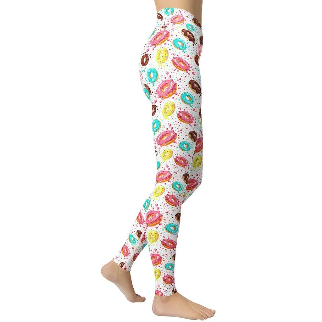 Doughnut Pattern Yoga Leggings