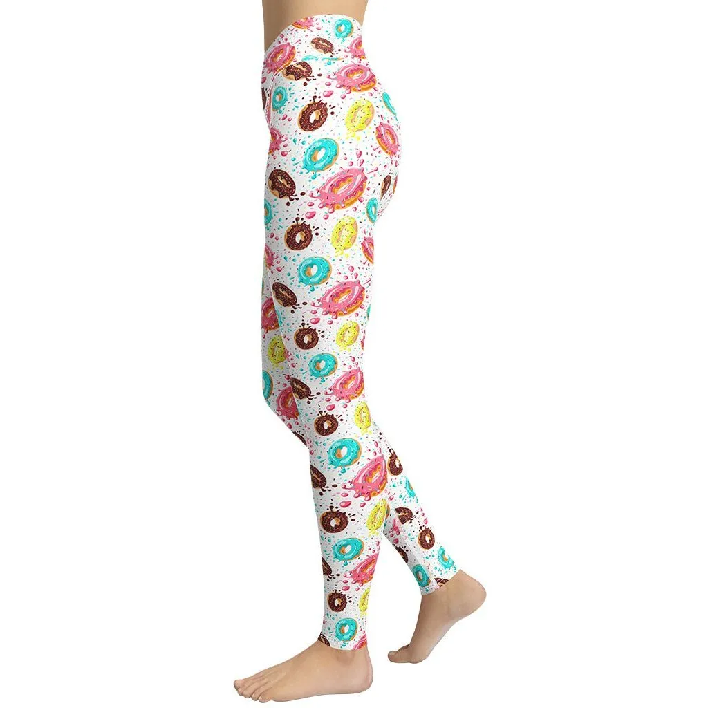 Doughnut Pattern Yoga Leggings