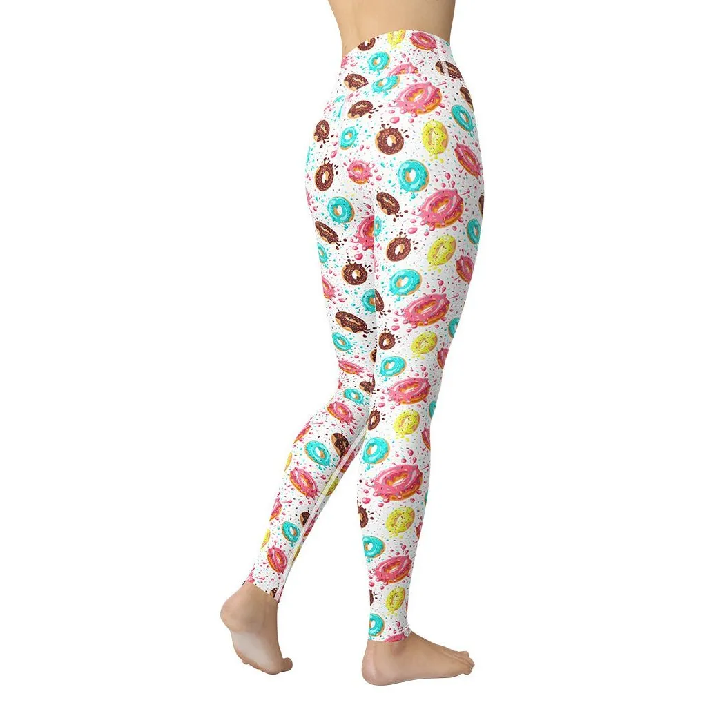 Doughnut Pattern Yoga Leggings