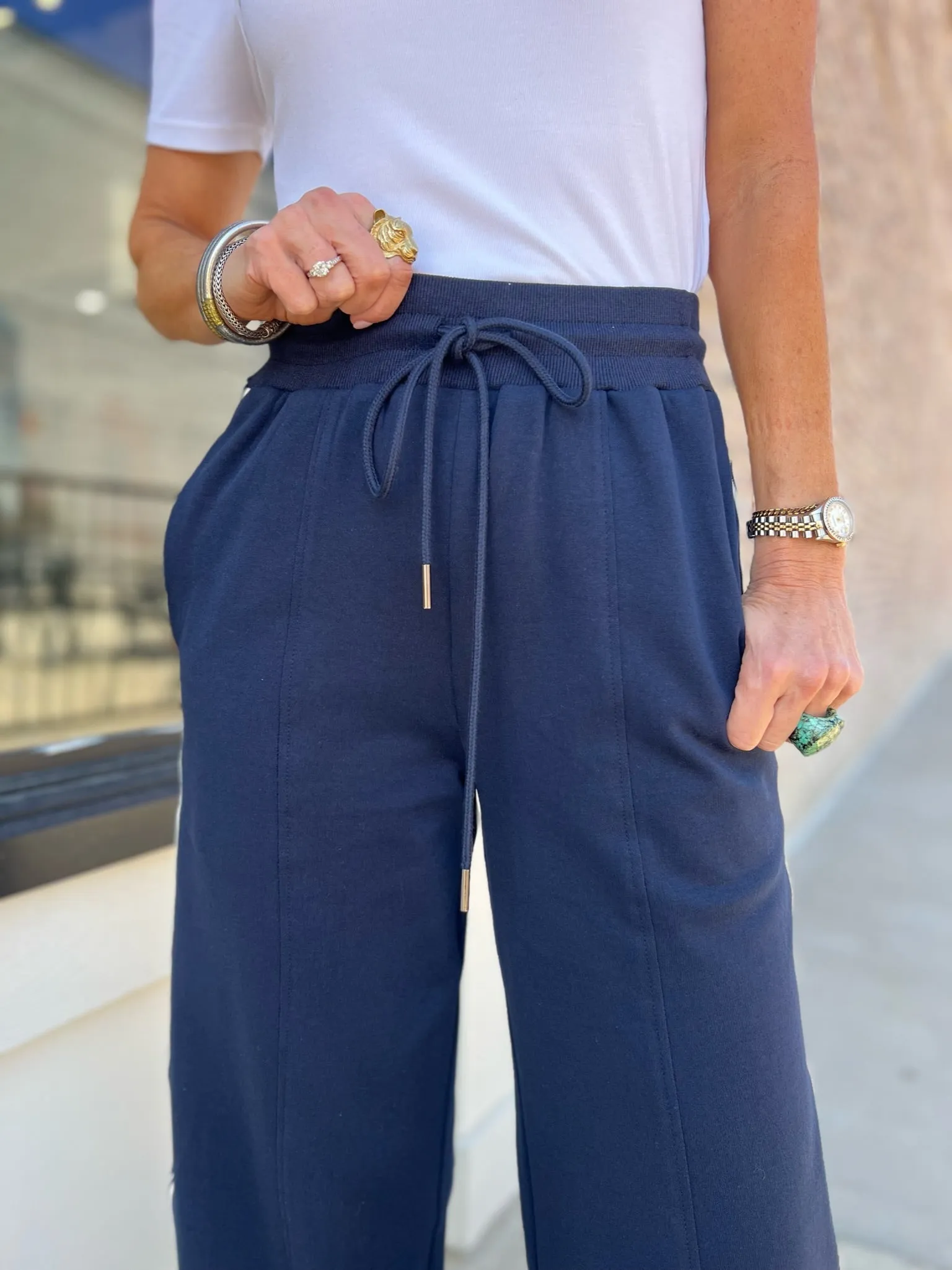 Entro | Sporty Girl Jersey Pants Navy