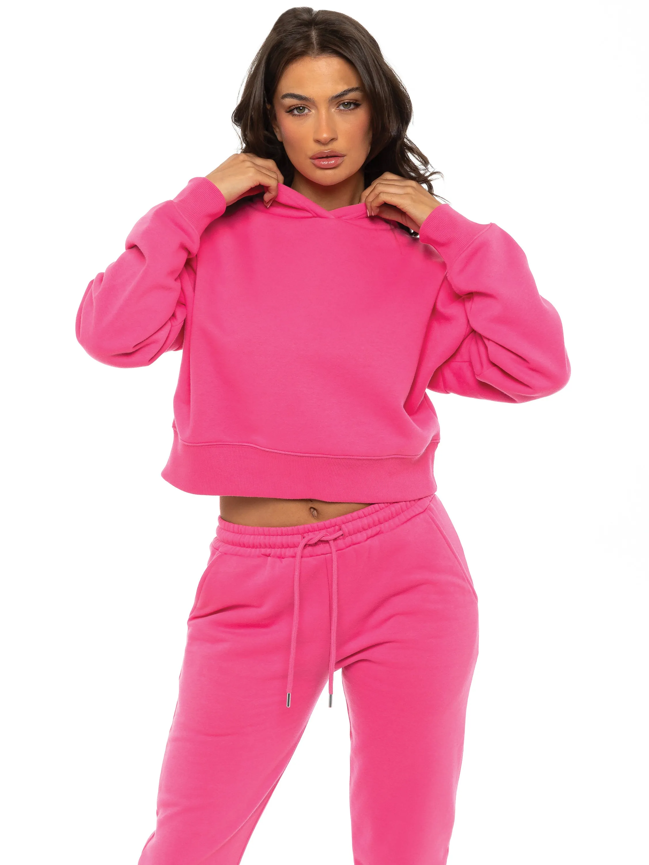 Enzo | Womens Cropped Hoodie Tracksuit