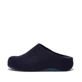 FitFlop Shuv Felt Clogs Navy