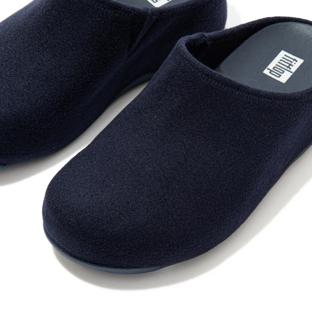 FitFlop Shuv Felt Clogs Navy