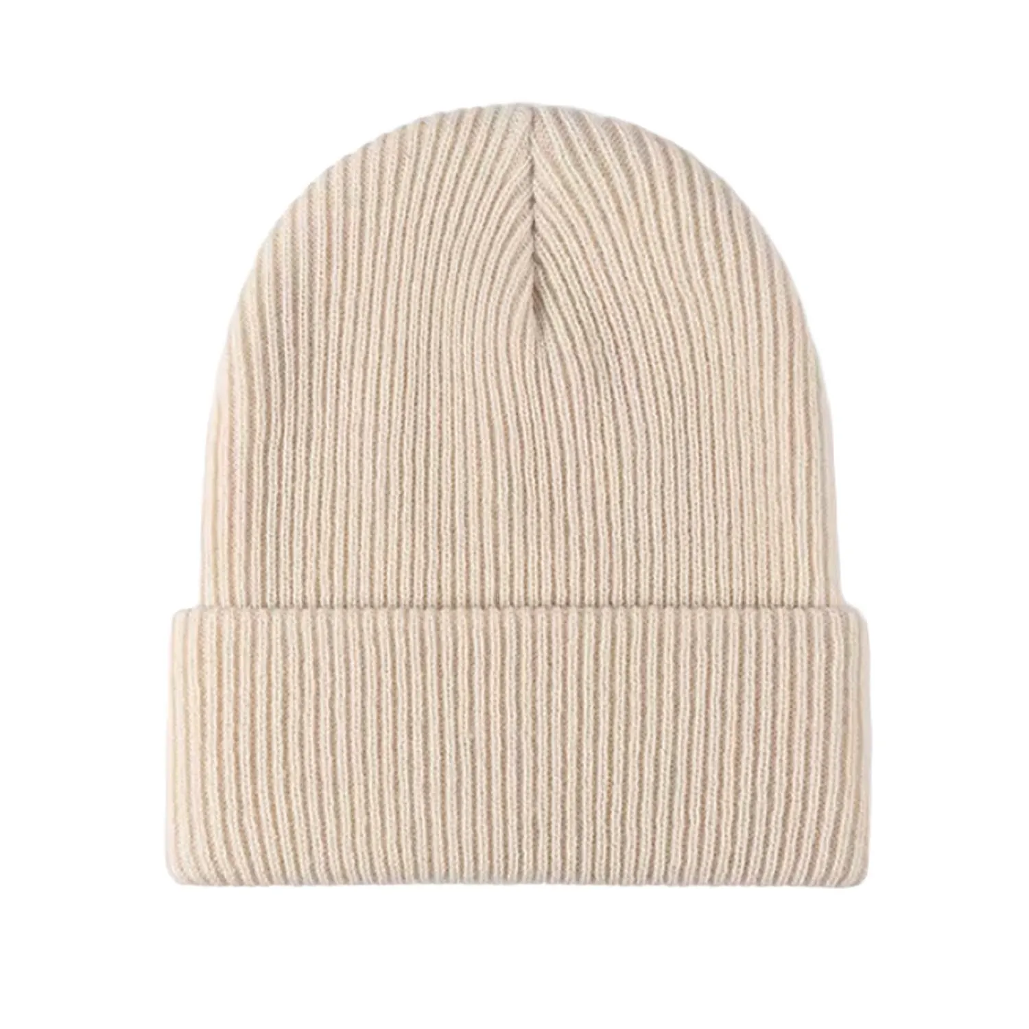 FLOOF Unisex Knit Hat in Beige