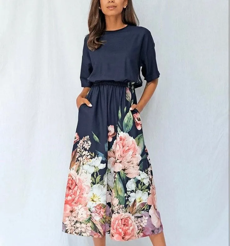 FLORAL BORDER DRESS