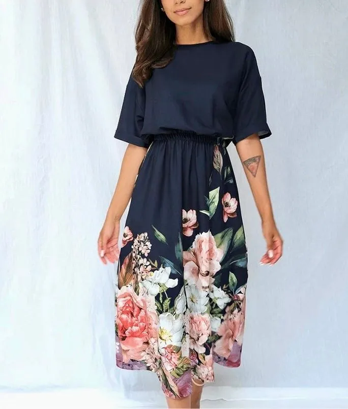 FLORAL BORDER DRESS