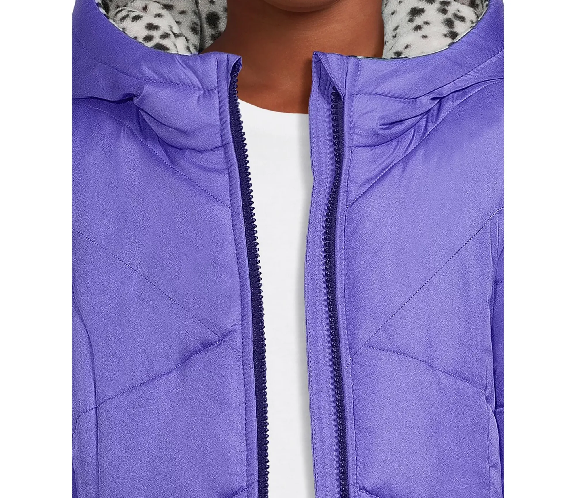 Girls Long Sleeve Hooded Winter Puffer Coat