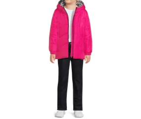 Girls Long Sleeve Hooded Winter Puffer Coat