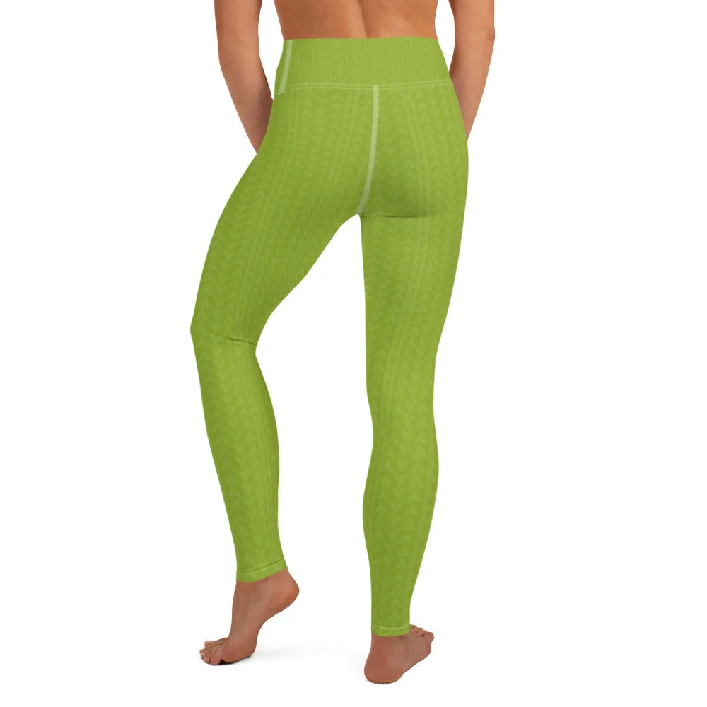 Guava Green High Waist Leggings