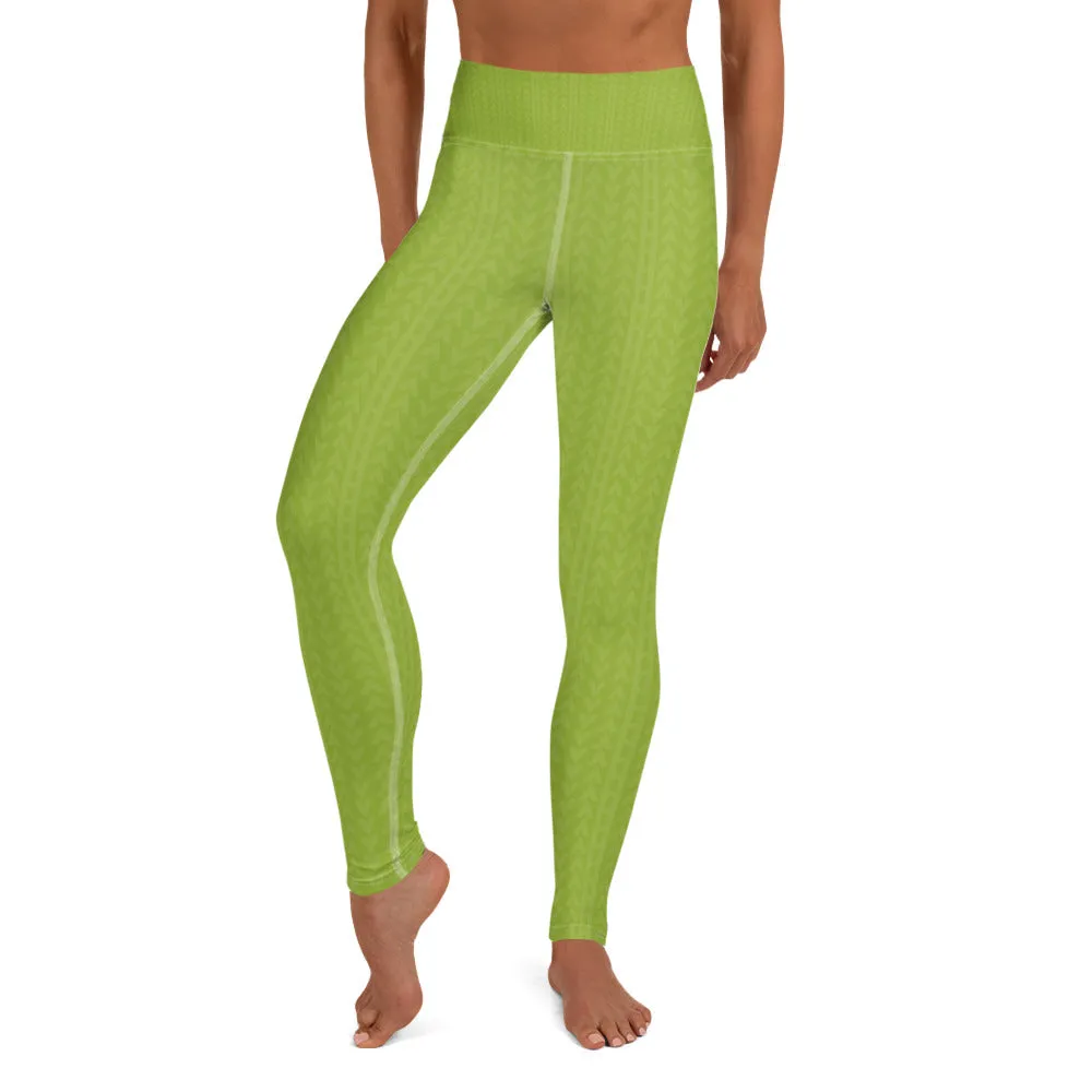 Guava Green High Waist Leggings