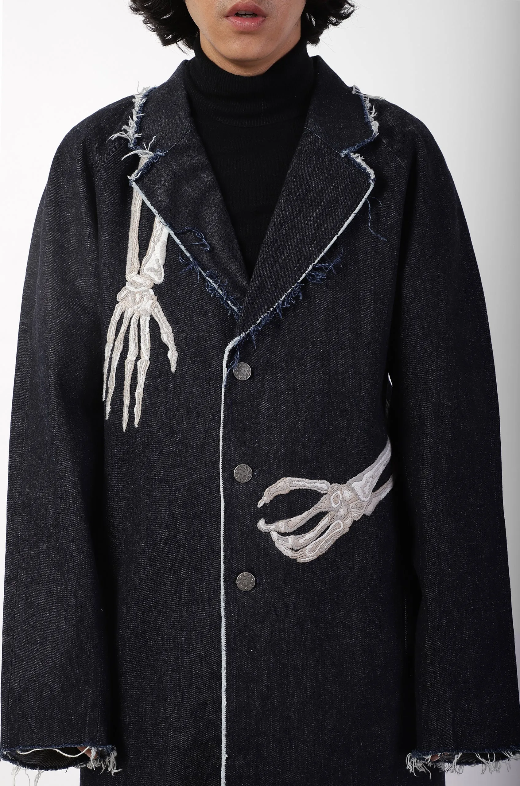 Handcrafted Embrace Denim Overcoat