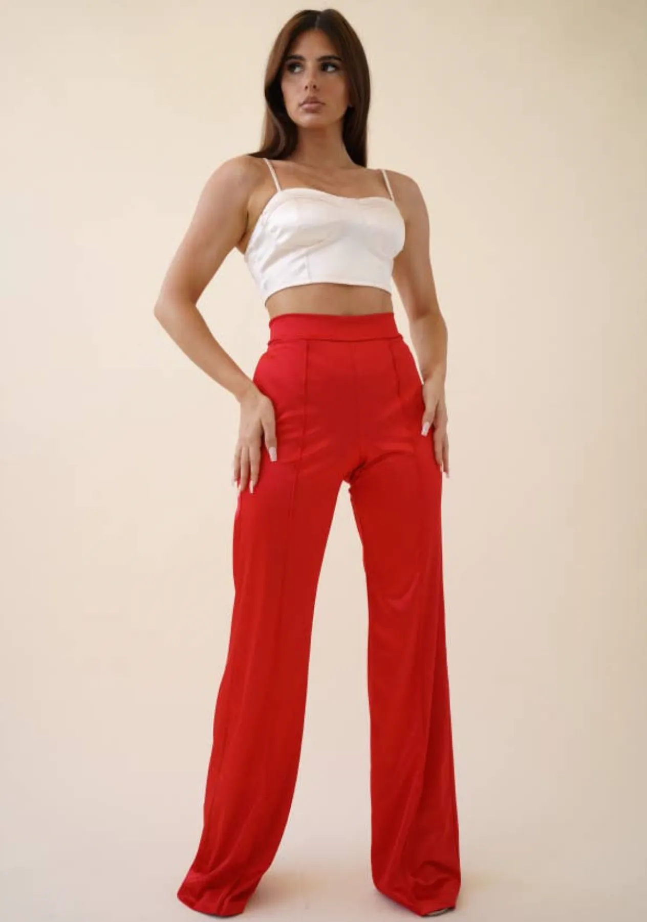 Heartthrob Satin Stretch Pants