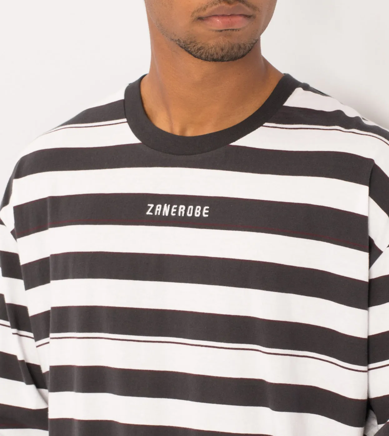 Hoop Rugger LS Tee Vintage Black/White