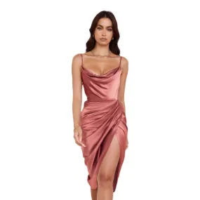 House of CB Reva Satin Dress