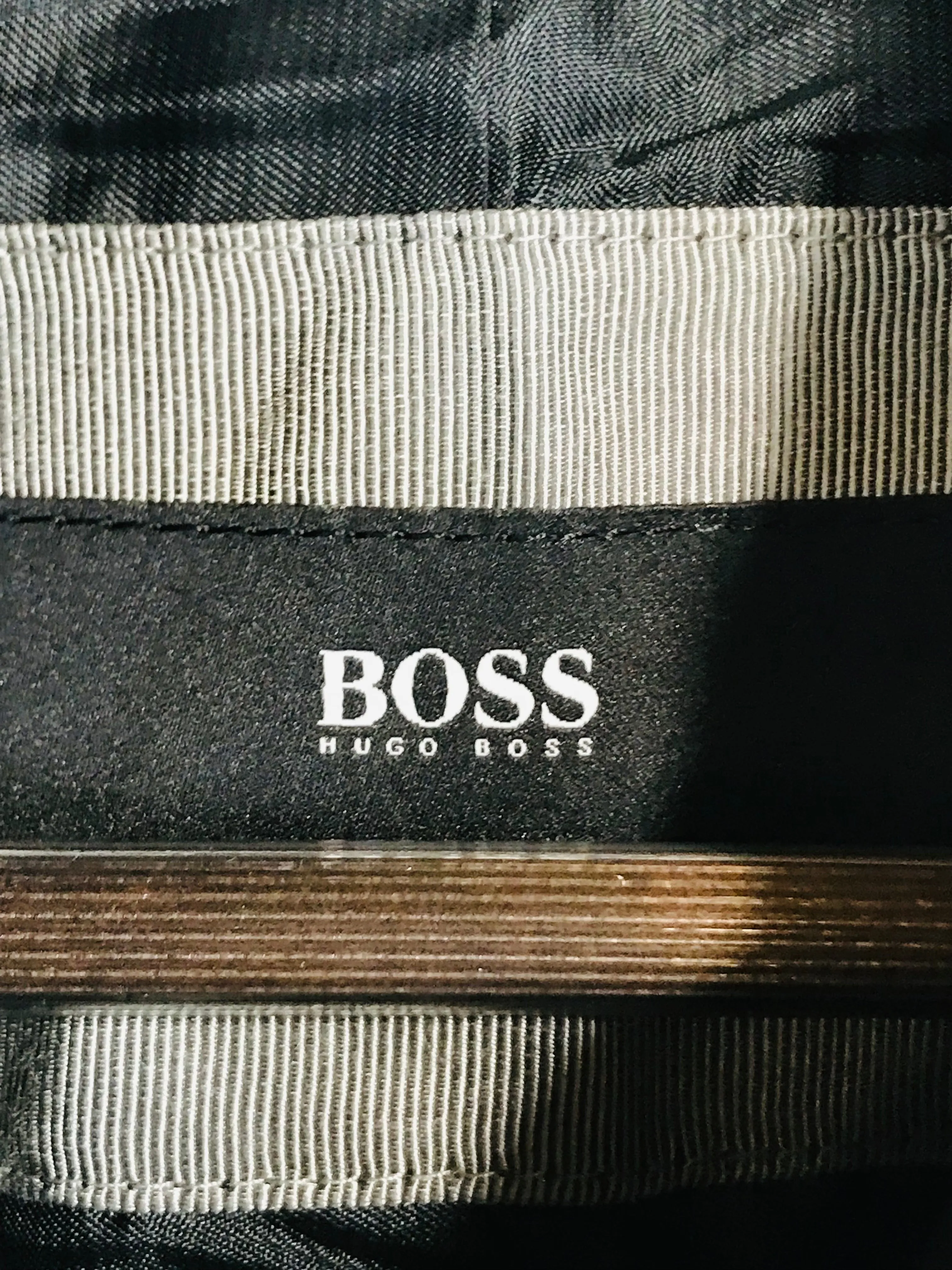 Hugo Boss Men's Wool Overcoat Coat | 52 | Black