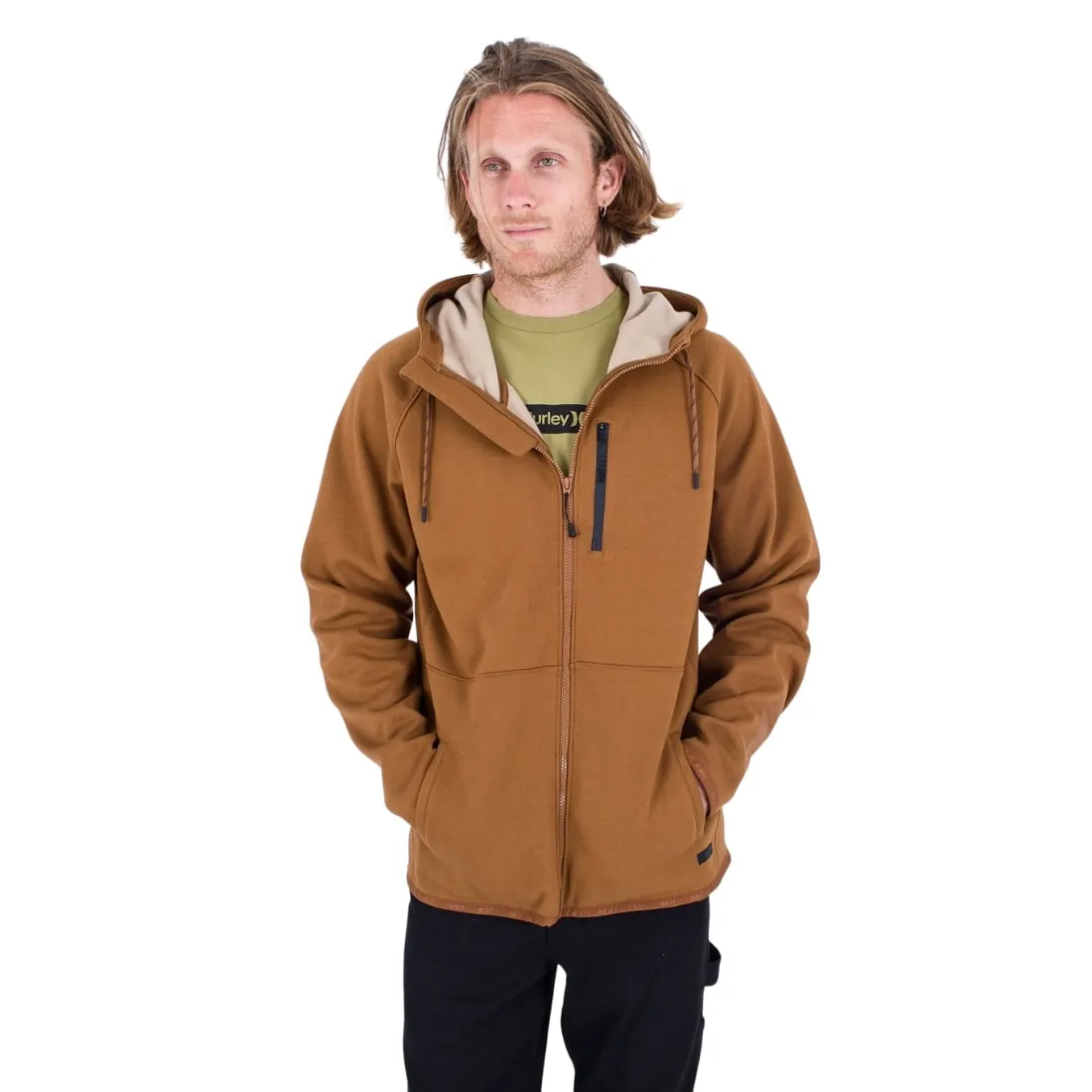 Hurley Cabrillo Heat Full Zip Fleece - Bronzed