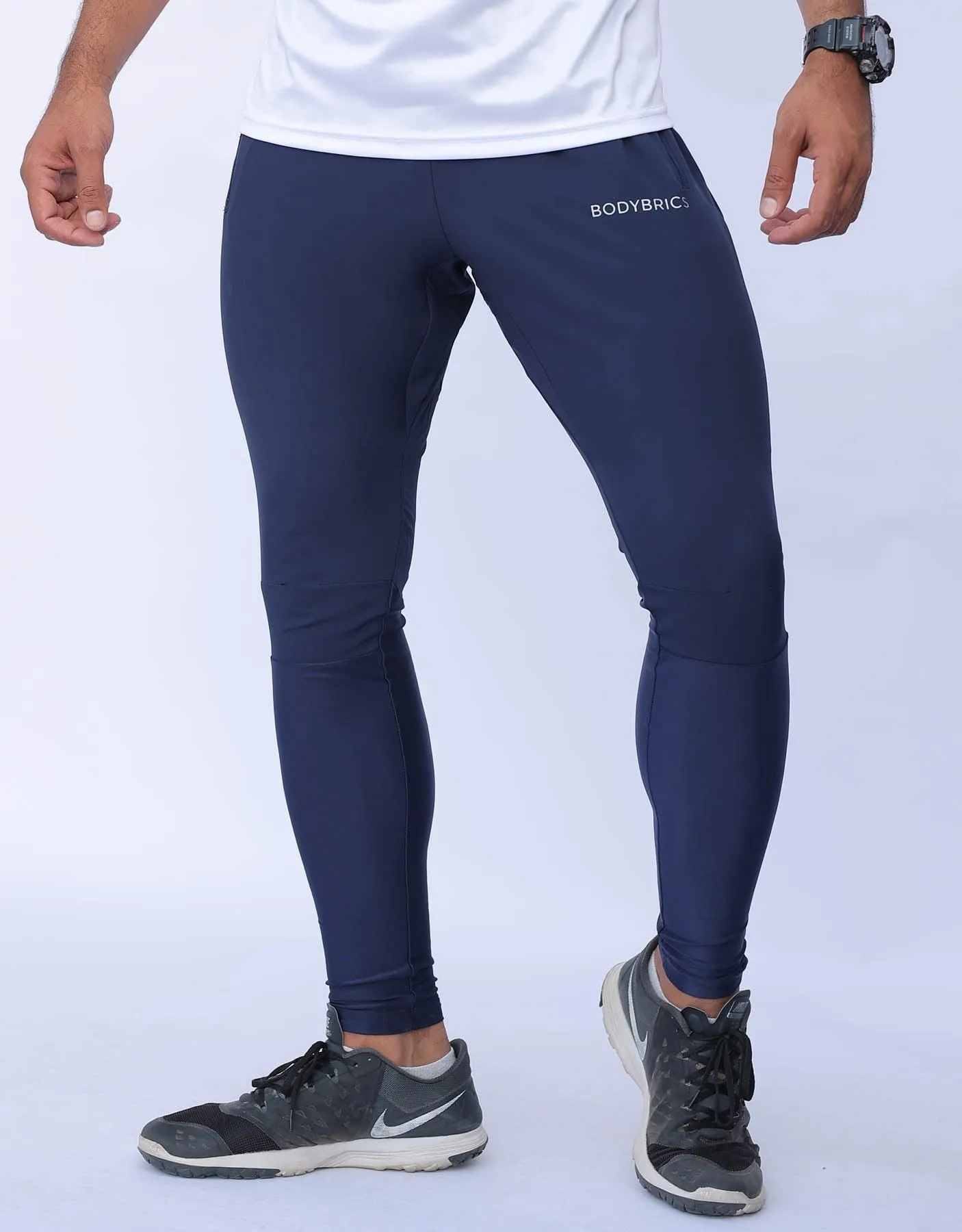 Hybrid Tech Joggers -Navy Blue