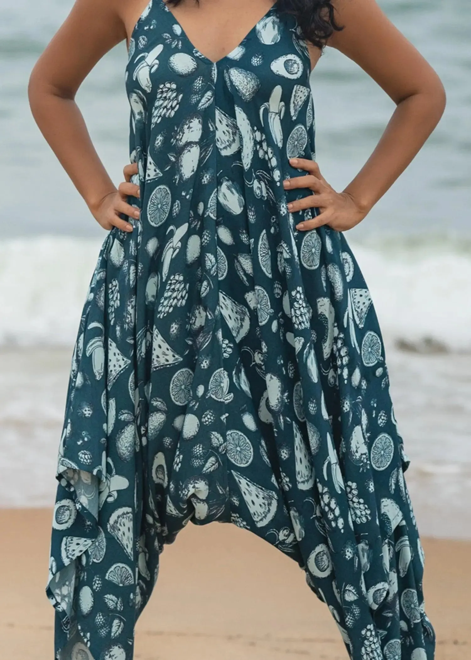 Indigo Fruit Punch Wave Jumpsuit