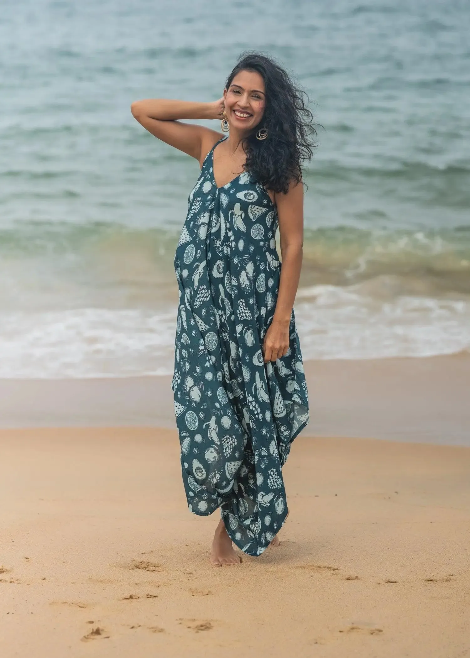 Indigo Fruit Punch Wave Jumpsuit